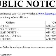 Public Notice - Contact Information
