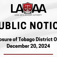 Public Notice - Early Closure of Tobago District Office