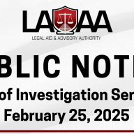 Public Notice - Closure of Investigation Services